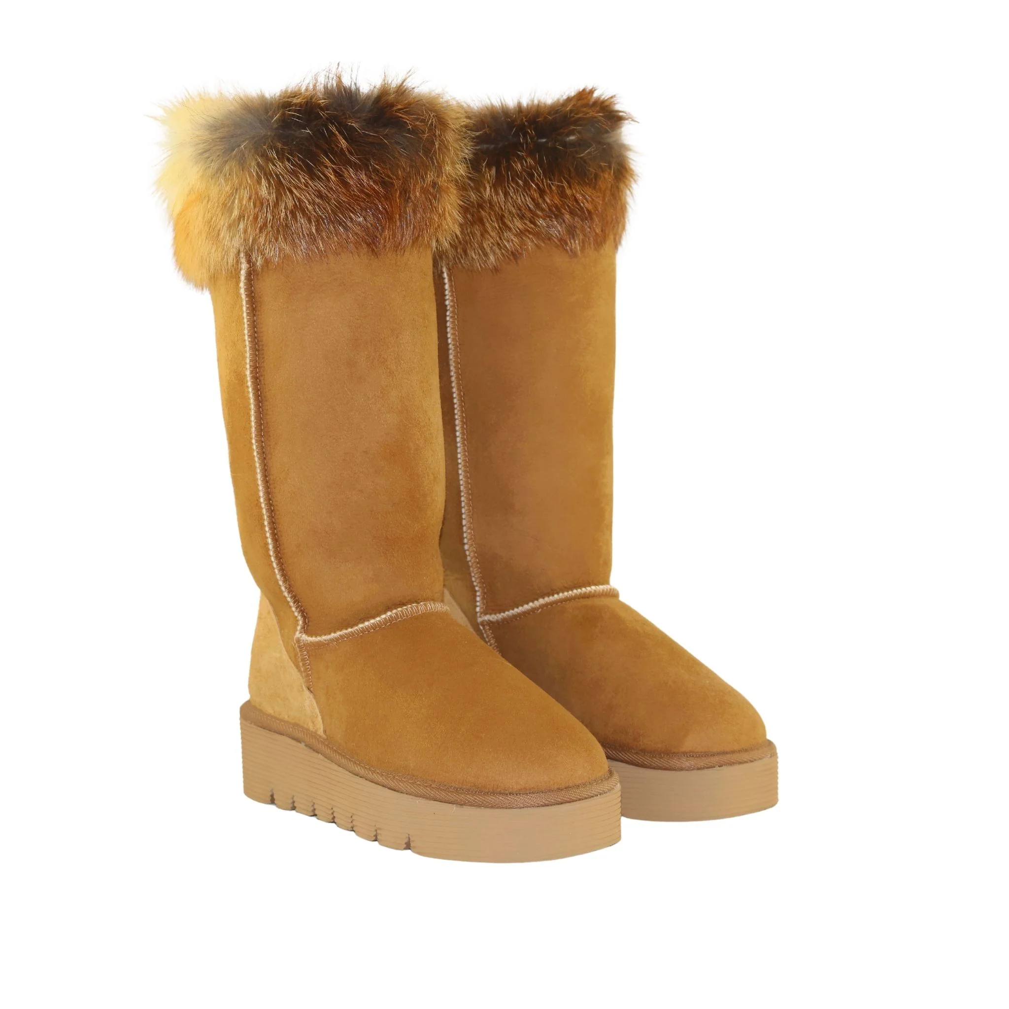 Platform Fox Long Chestnut