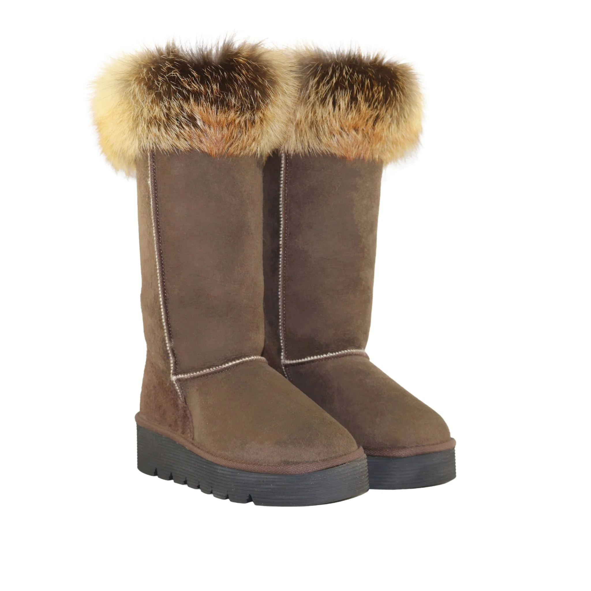 Platform Fox Long Chocolate